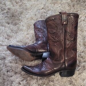 Brown Leather Cowboy Boots